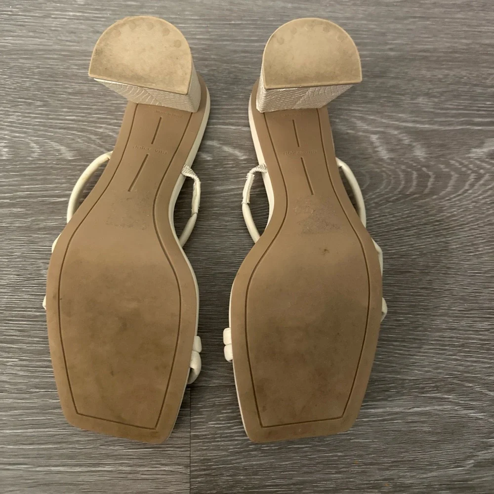 Dolce Vita Women's Beige Heeled Sandals - Picture 5 of 5